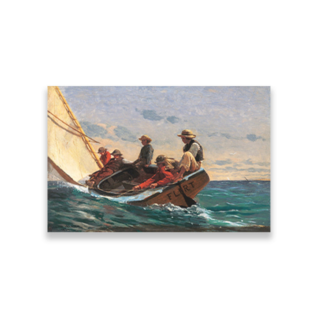 The Flirt painting - Meri Deewar 3 : 2 Horizontal Premium Wall Art Canvas by MeriDeewar