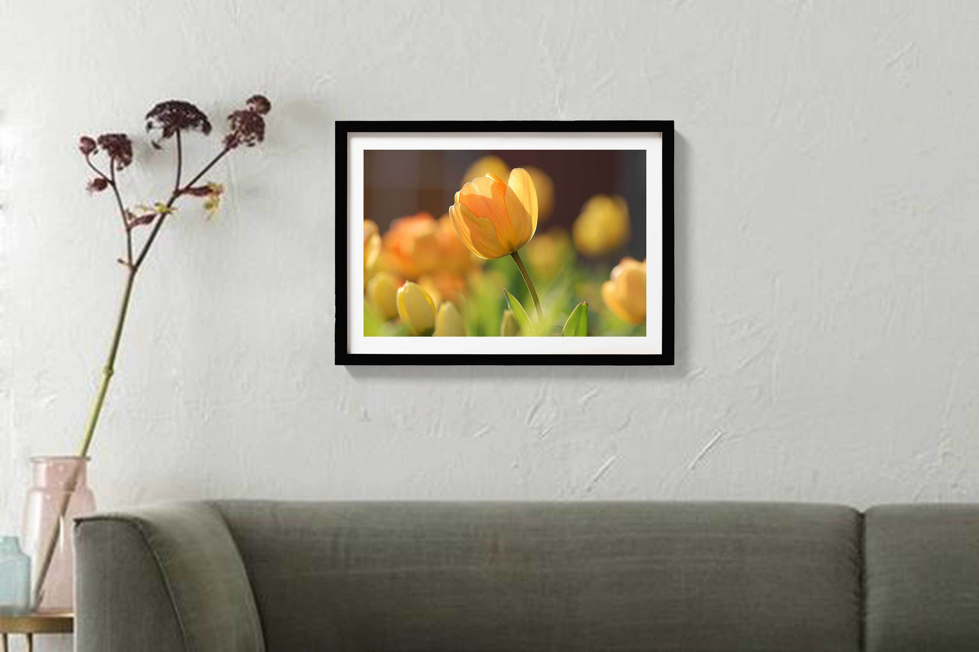 The Flower field Painting - Meri Deewar 3 : 2 Horizontal Premium Wall Art Canvas by MeriDeewar