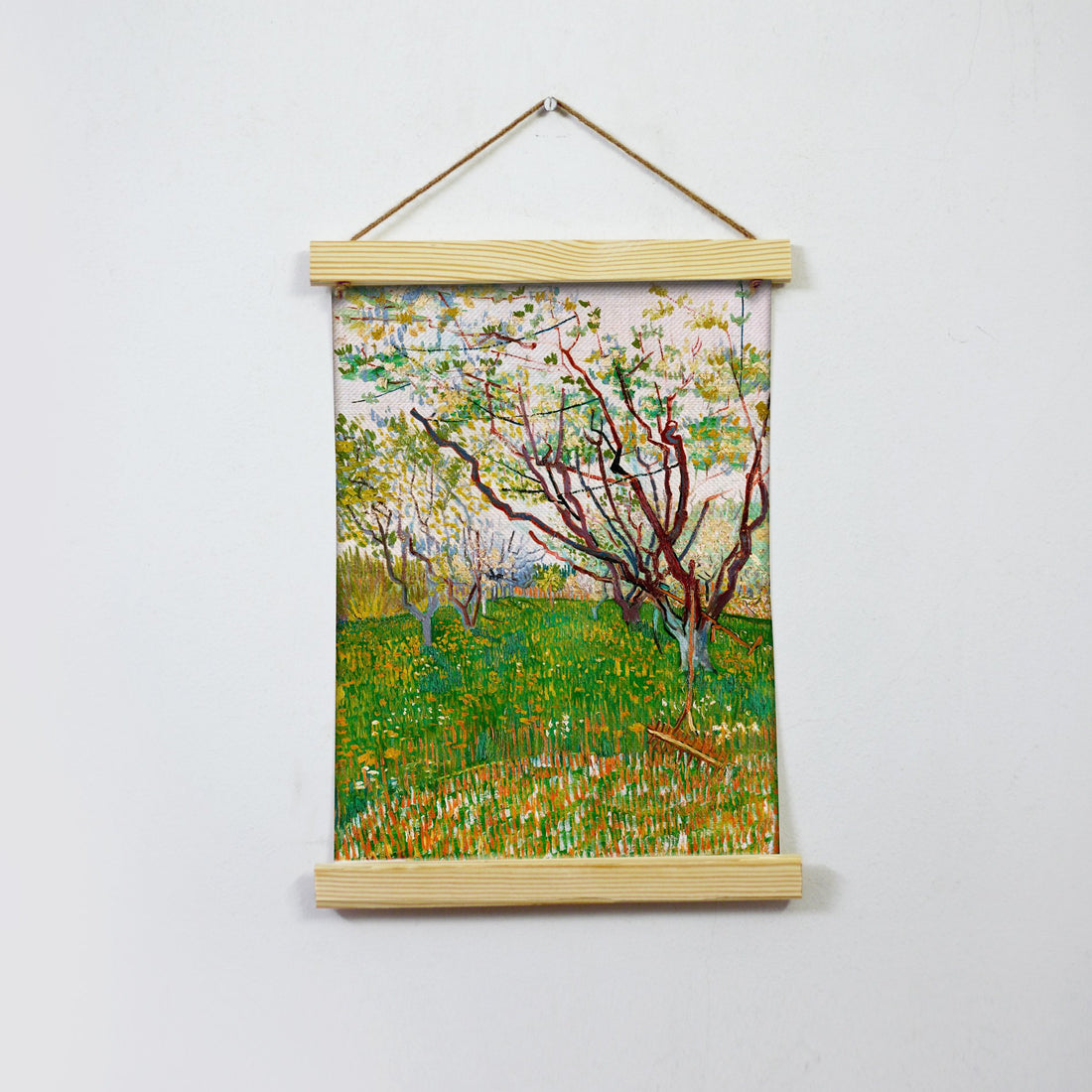The Flowering Orchard By Van Gogh Hanging Canvas Painting - Meri Deewar Hanging Canvas Premium Wall Art Canvas by MeriDeewar