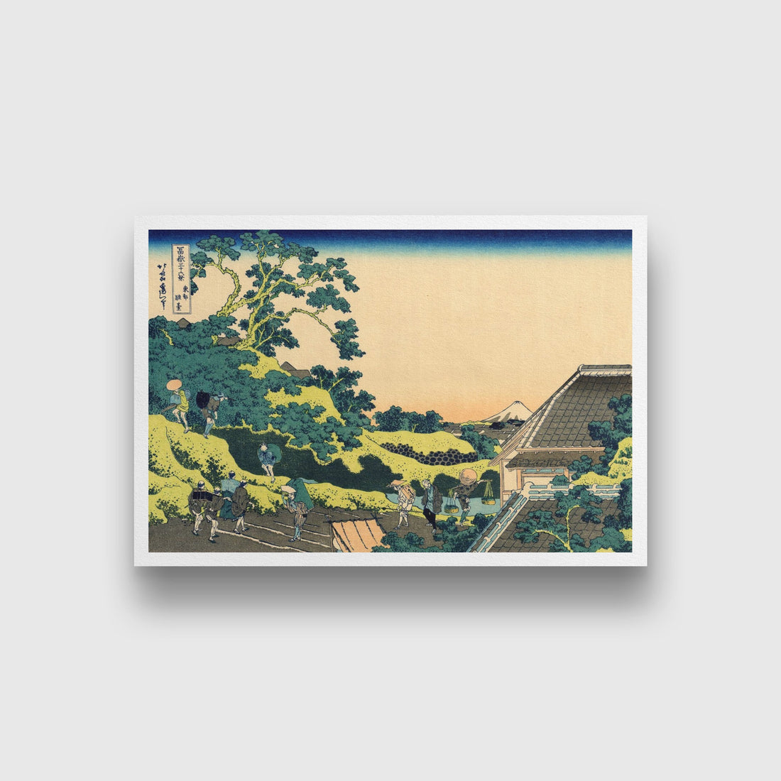 The Fuji Seen From The Mishima Pass Painting - Meri Deewar 3 : 2 Horizontal Premium Wall Art Canvas by MeriDeewar