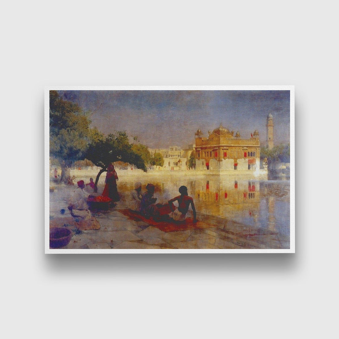 The Golden Temple Amritsar 1890 Painting - Meri Deewar 3 : 2 Horizontal Premium Wall Art Canvas by MeriDeewar