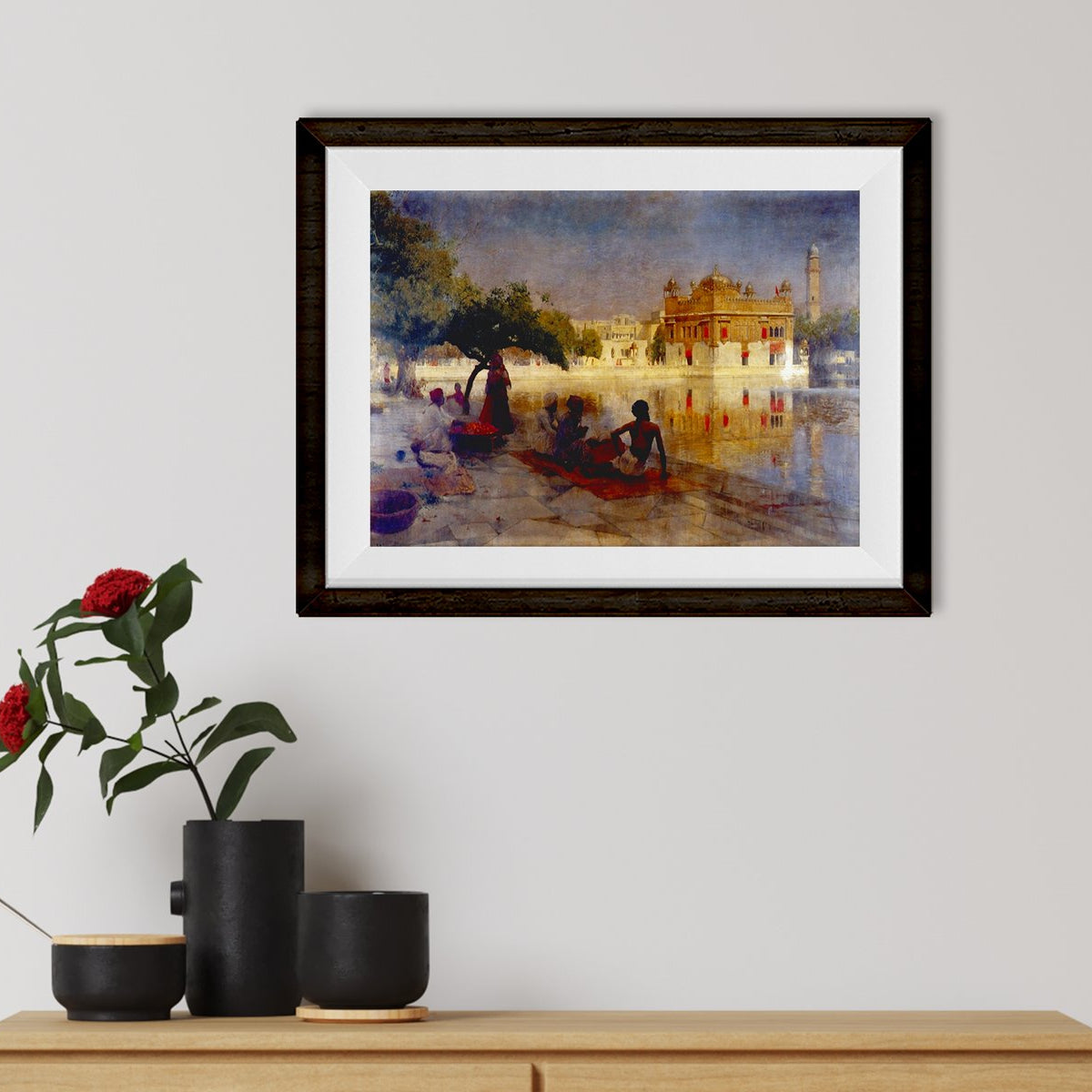 The Golden Temple Amritsar 1890 Painting - Meri Deewar 3 : 2 Horizontal Premium Wall Art Canvas by MeriDeewar