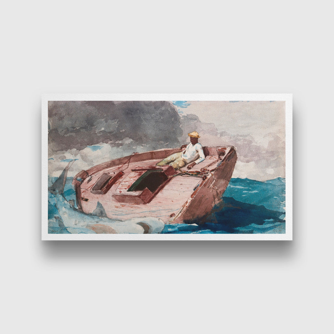 The Gulf Stream WH painting - Meri Deewar 2 : 1 Horizontal Premium Wall Art Canvas by MeriDeewar