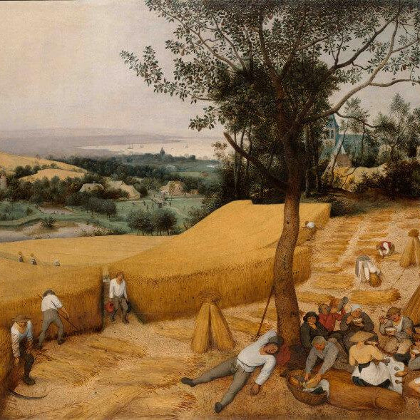 The Harvesters Painting - Meri Deewar 4 : 3 Horizontal Premium Wall Art Canvas by MeriDeewar