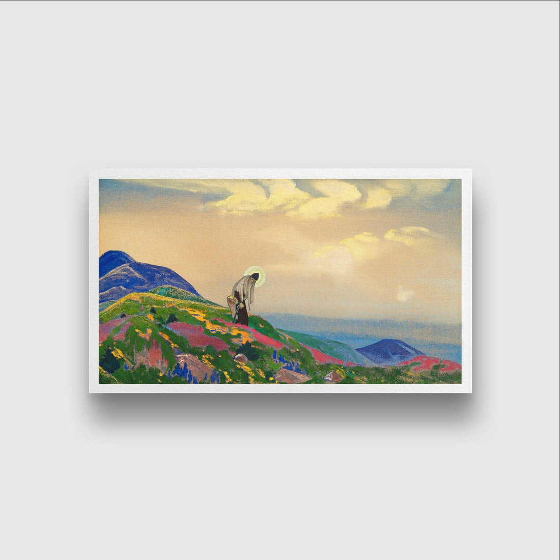 The Healer Painting - Meri DeewarHorizontal 2 : 1 Horizontal Premium Wall Art Canvas by MeriDeewar