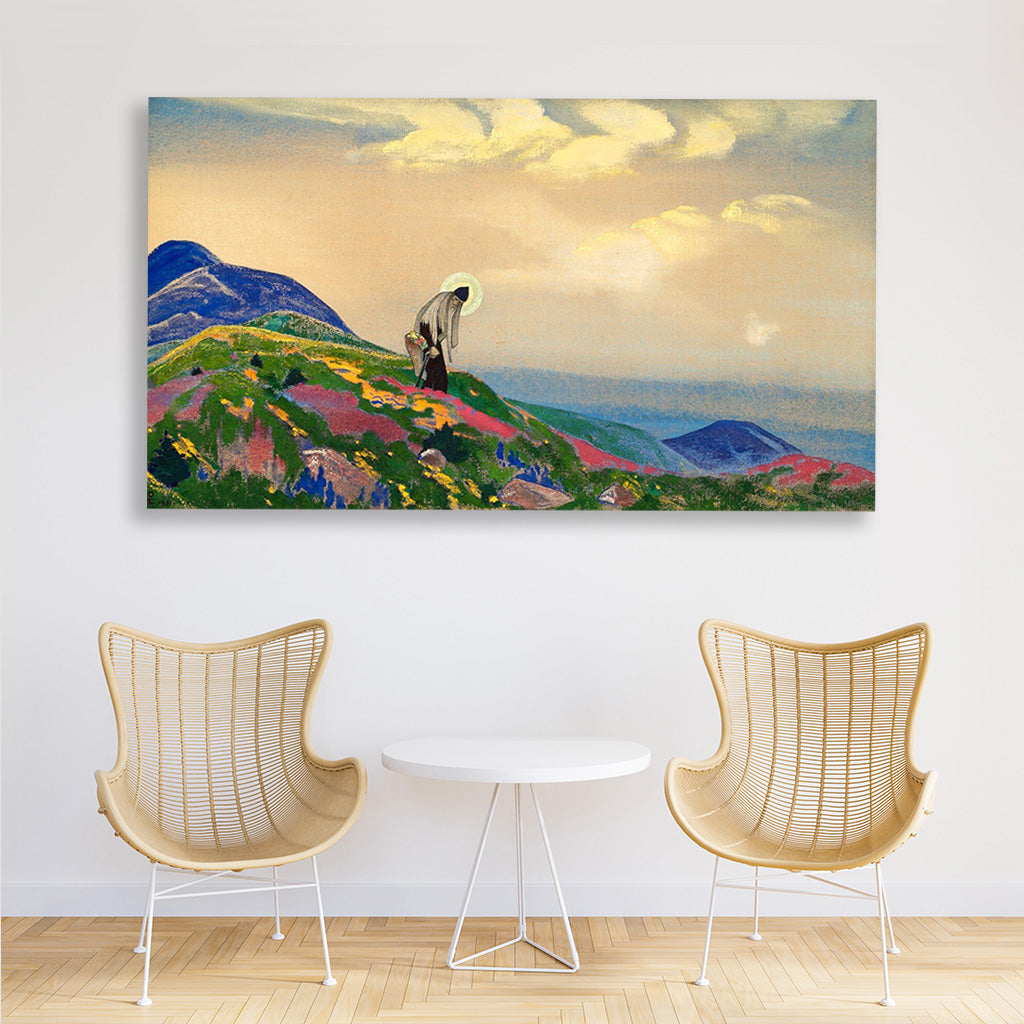 The Healer Painting - Meri DeewarHorizontal 2 : 1 Horizontal Premium Wall Art Canvas by MeriDeewar