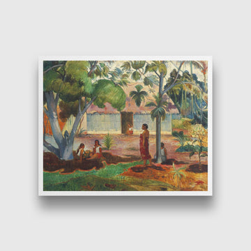 The Large Tree Painting - Meri Deewar 4 :5 Vertical Premium Wall Art Canvas by MeriDeewar