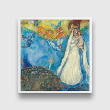 The Madonna of the Village Painting - Meri Deewar 1 : 1 Square Premium Wall Art Canvas by MeriDeewar