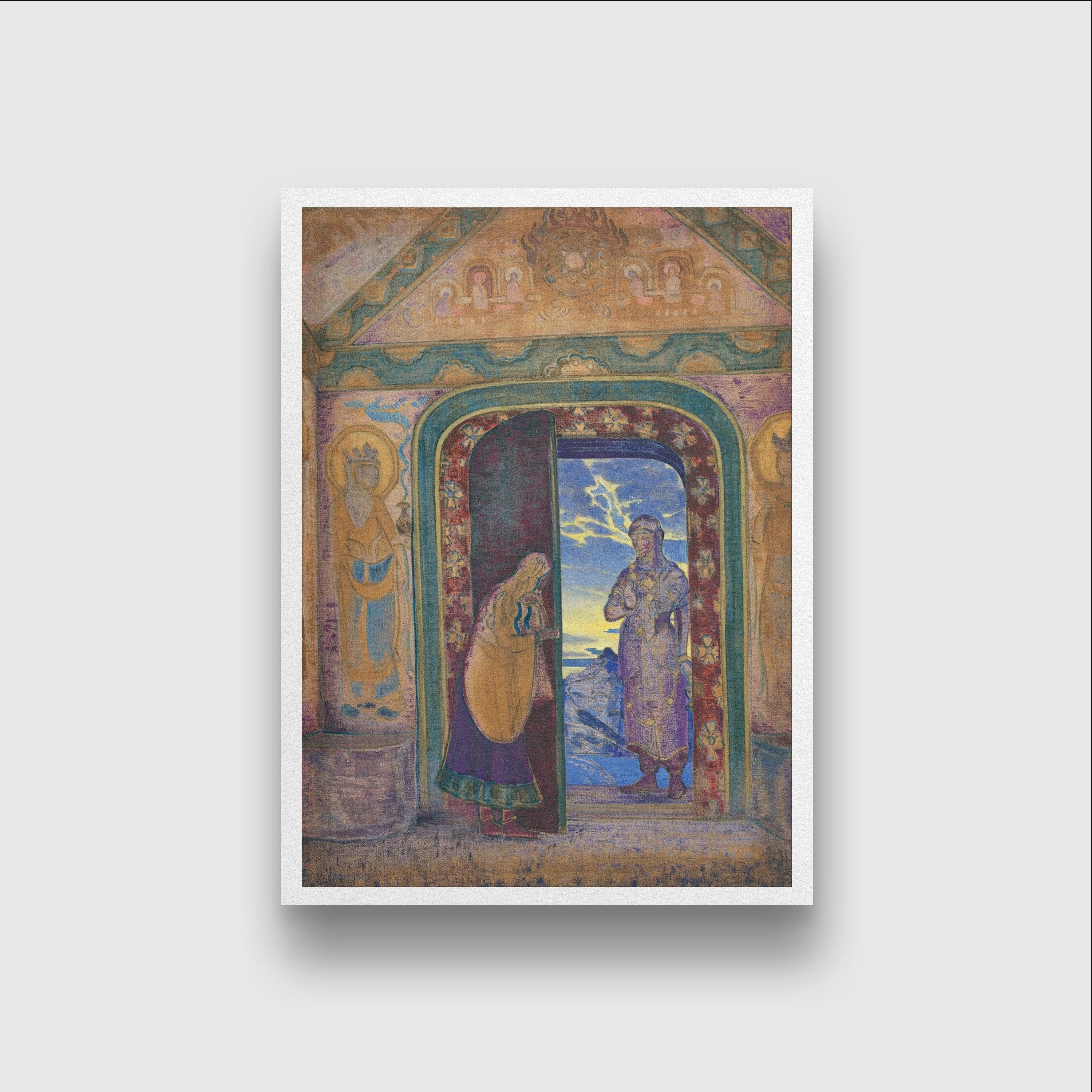 The Messanger Painting - Meri Deewar 4 X 5.5 Vertical Premium Wall Art Canvas by MeriDeewar