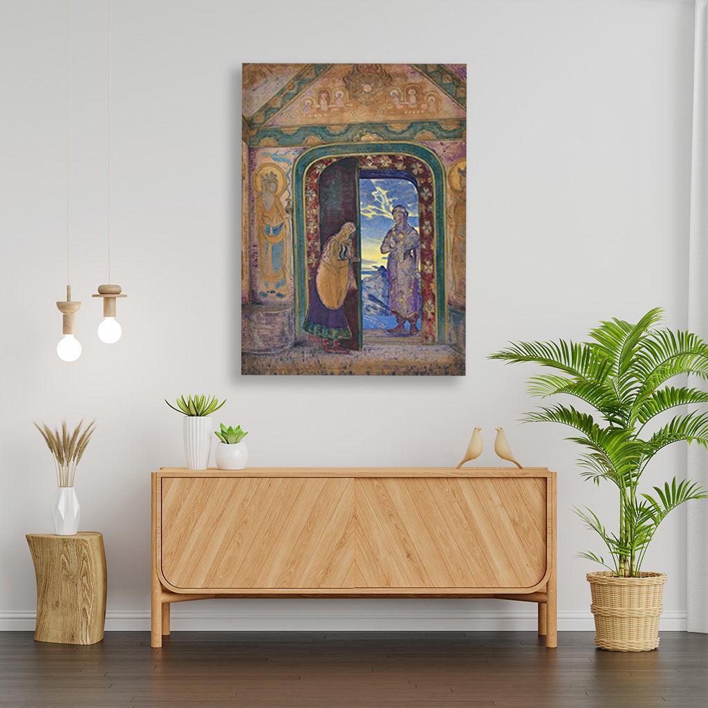 The Messanger Painting - Meri Deewar 4 X 5.5 Vertical Premium Wall Art Canvas by MeriDeewar