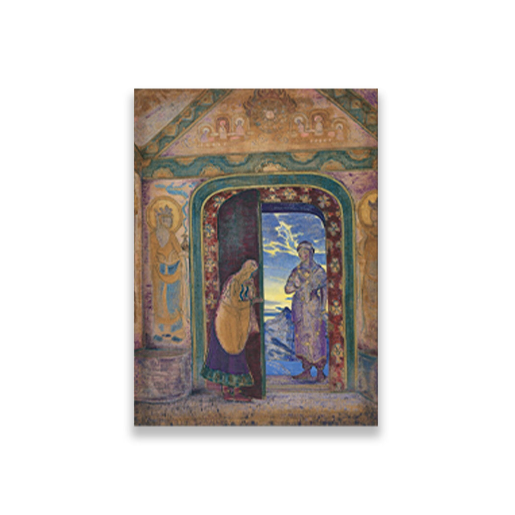 The Messanger Painting - Meri Deewar 4 X 5.5 Vertical Premium Wall Art Canvas by MeriDeewar