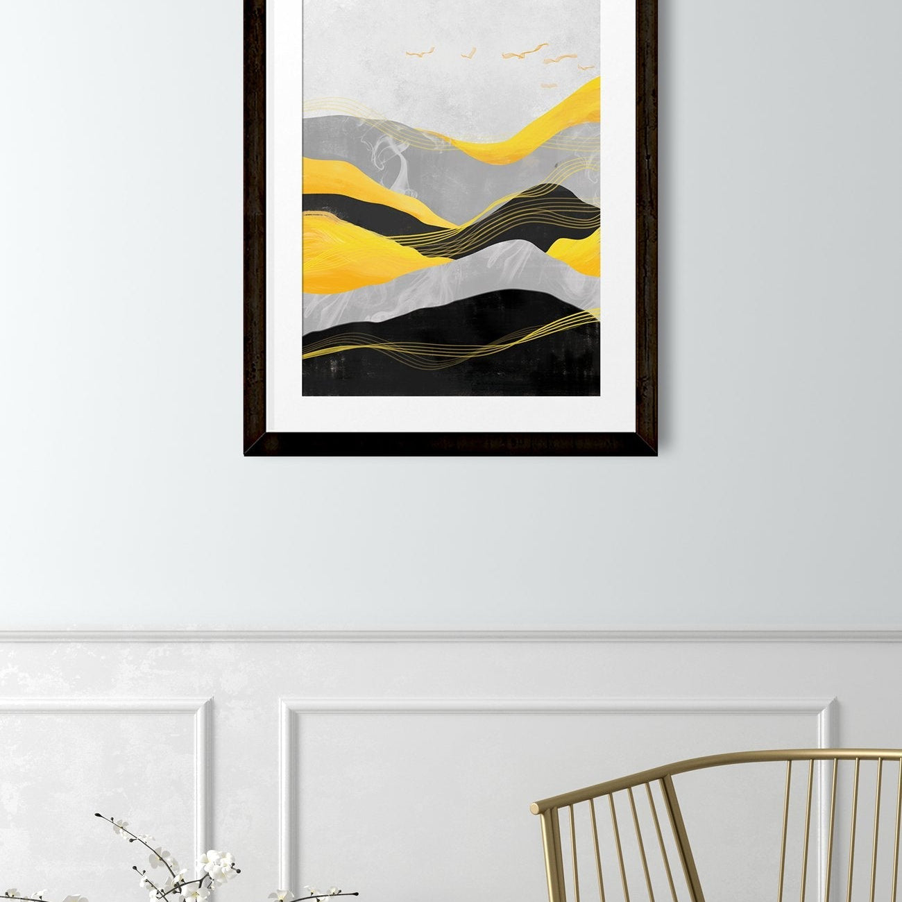 The Mountains Art Painting - Meri Deewar 3 : 4.2 Vertical Premium Wall Art Canvas by MeriDeewar