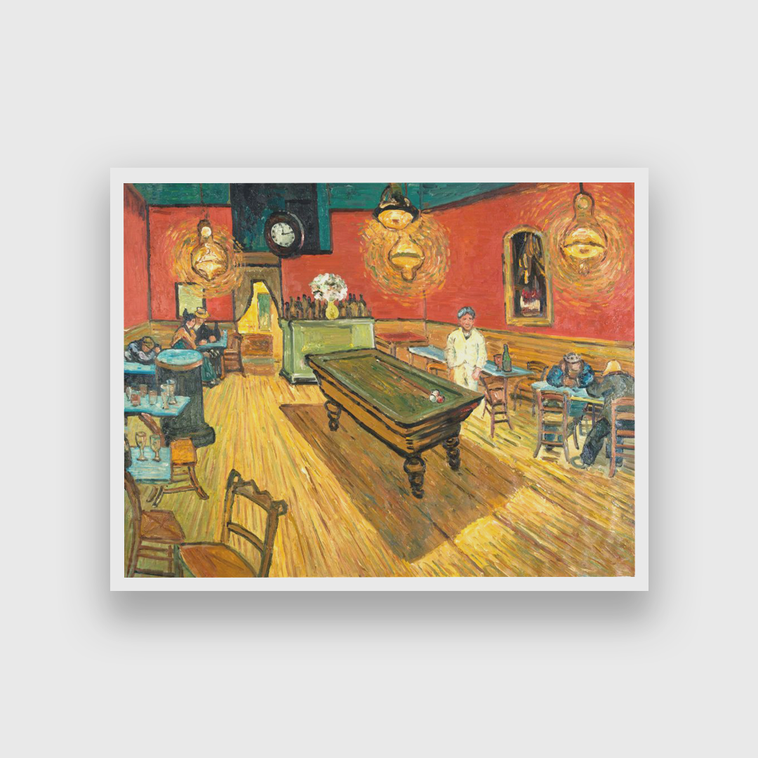 The Night Cafe Painting 2 : 1 Horizontal Premium Wall Art Canvas by MeriDeewar