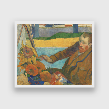 The Painter of Sunflowers Painting 5 : 4 Horizontal Premium Wall Art Canvas by MeriDeewar