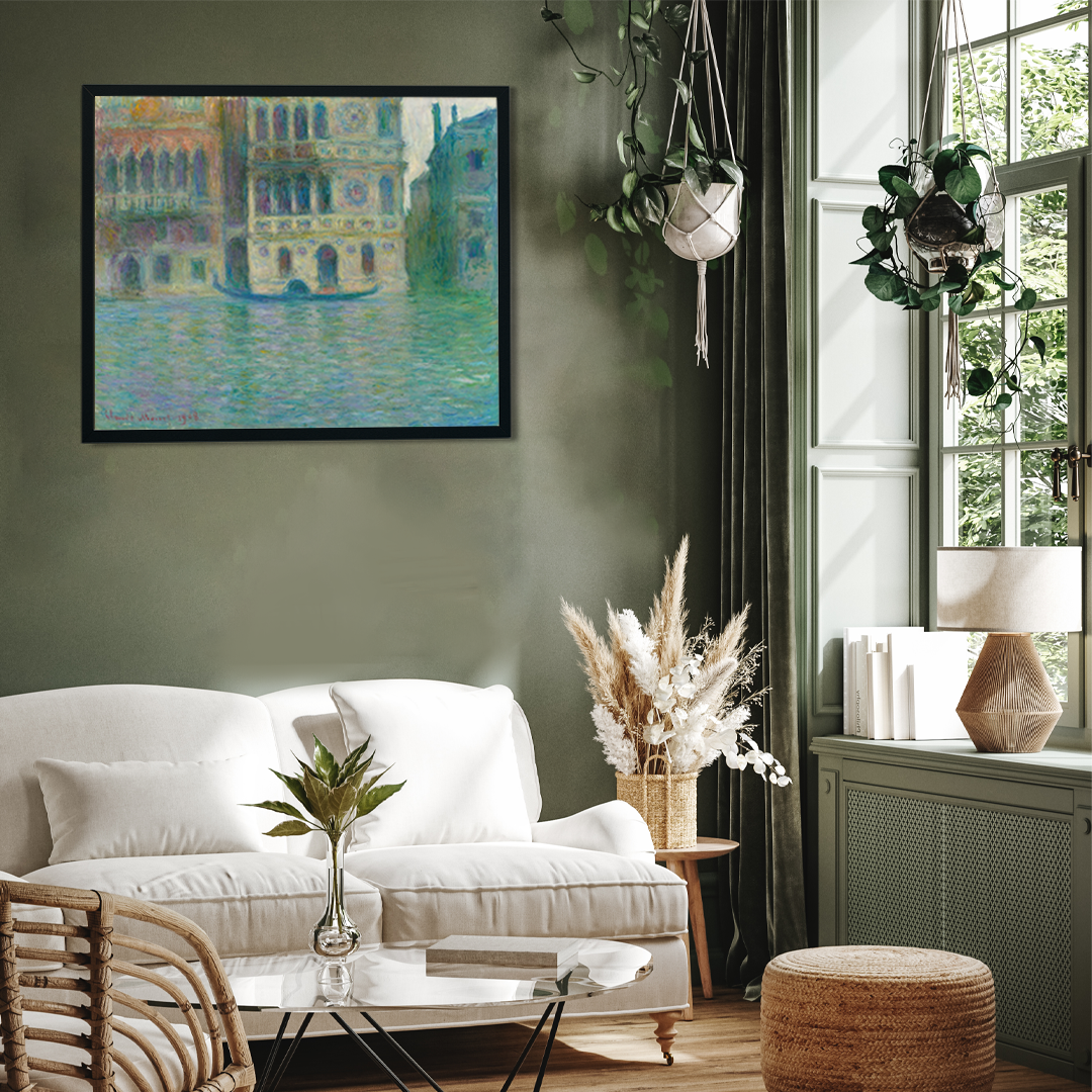 The Palazzo Dario Painting 5 : 4 Horizontal Premium Wall Art Canvas by MeriDeewar