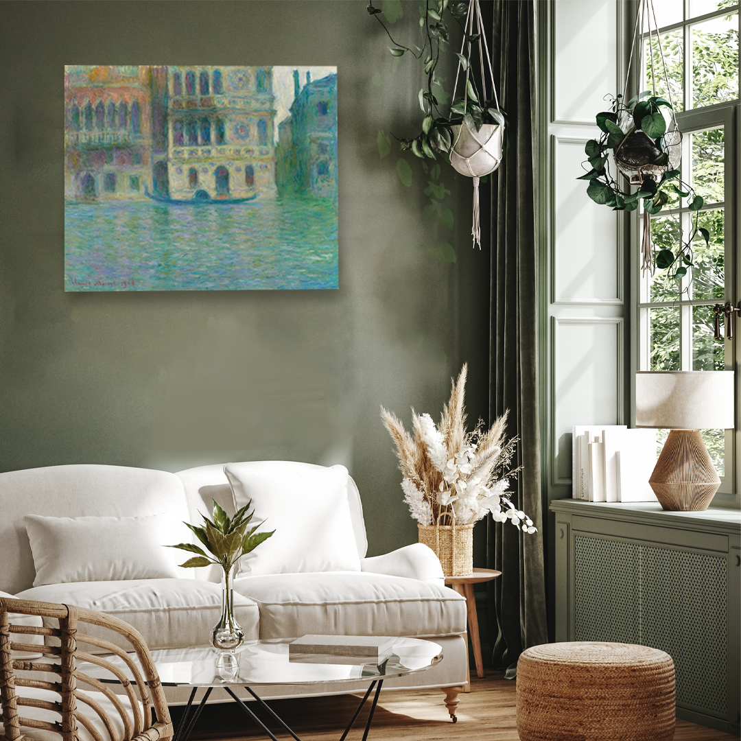 The Palazzo Dario Painting 5 : 4 Horizontal Premium Wall Art Canvas by MeriDeewar