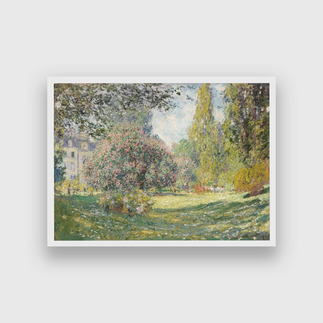 The Parc Monceau Painting 4 : 3 Horizontal Premium Wall Art Canvas by MeriDeewar