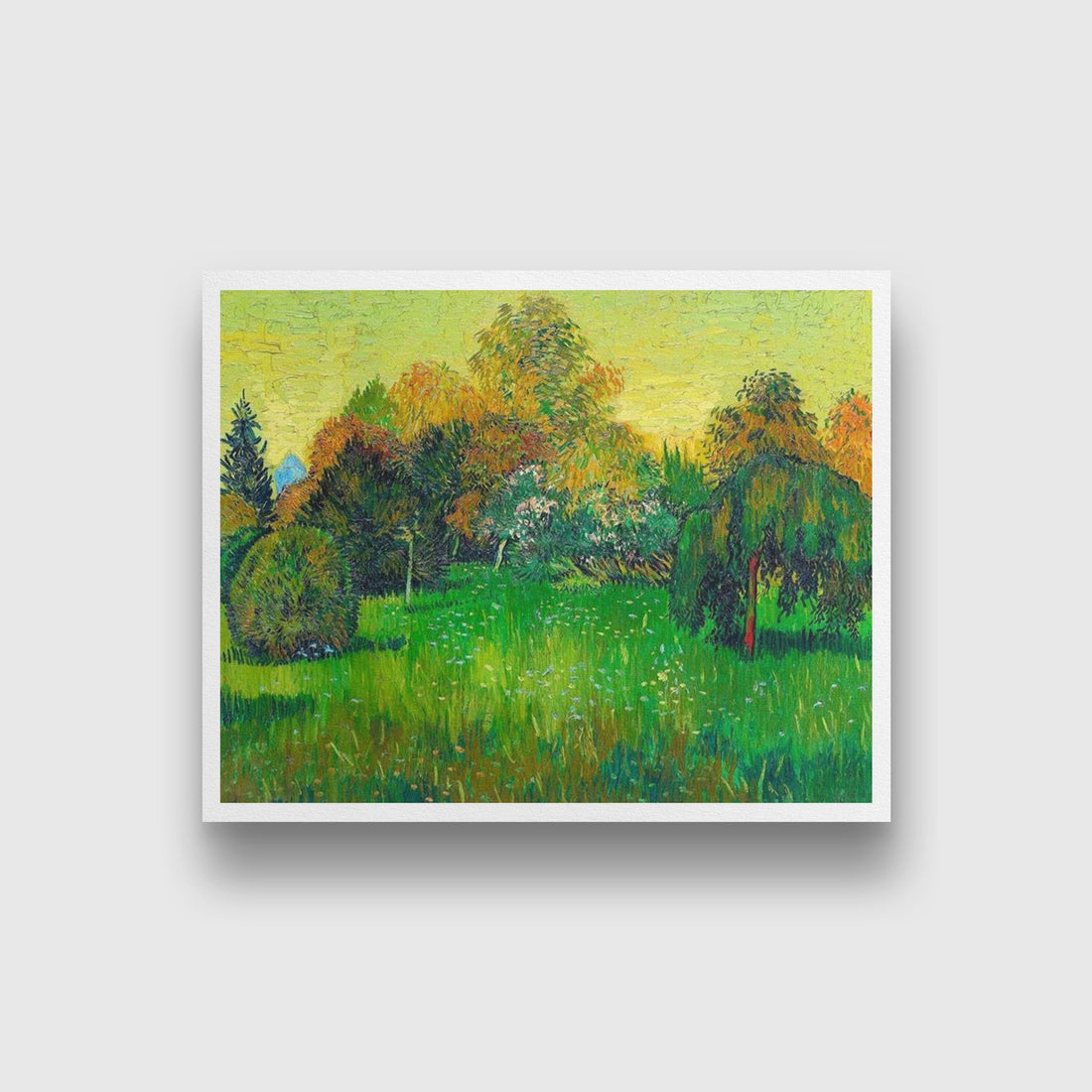 The Poet's Garden Painting By Van Gogh Painting - Meri Deewar 4 :5 Vertical Premium Wall Art Canvas by MeriDeewar