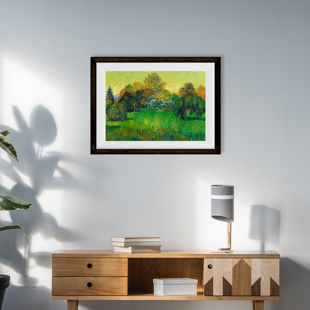 The Poet's Garden Painting By Van Gogh Painting - Meri Deewar 4 :5 Vertical Premium Wall Art Canvas by MeriDeewar