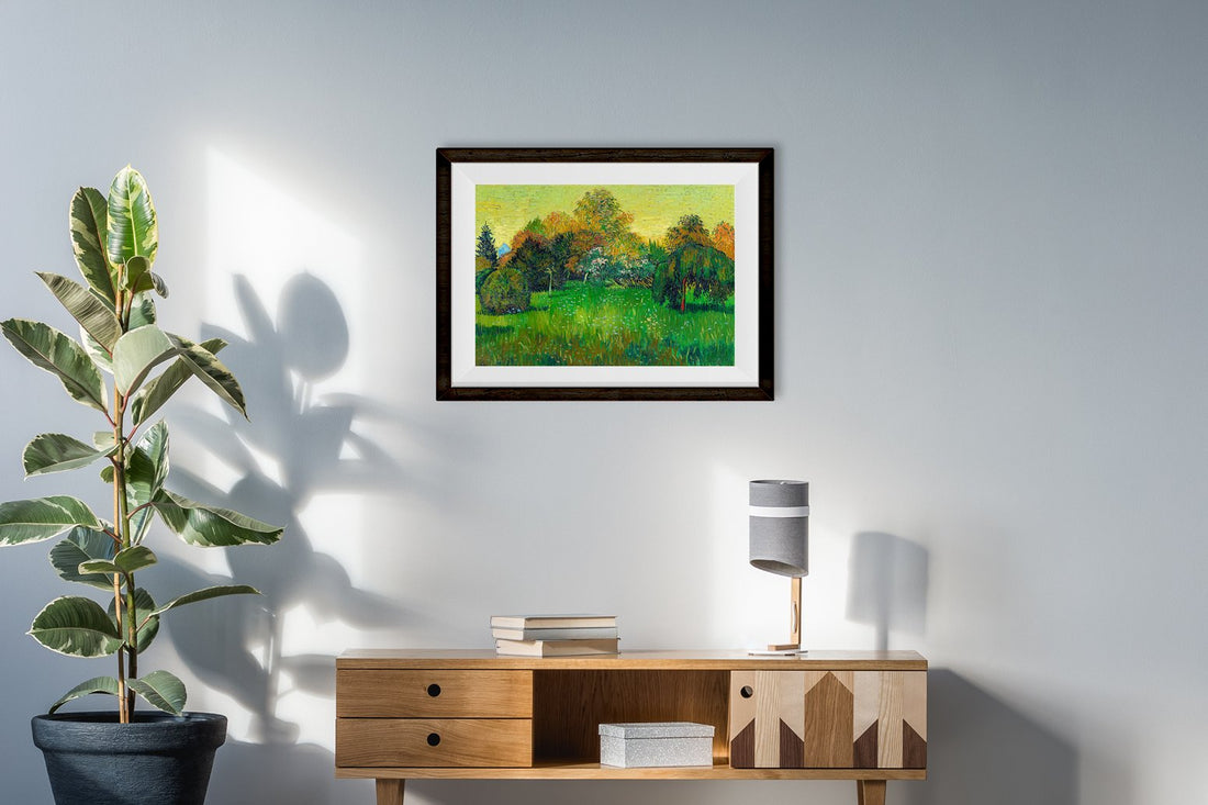 The Poet's Garden Painting By Van Gogh Painting - Meri Deewar 4 :5 Vertical Premium Wall Art Canvas by MeriDeewar