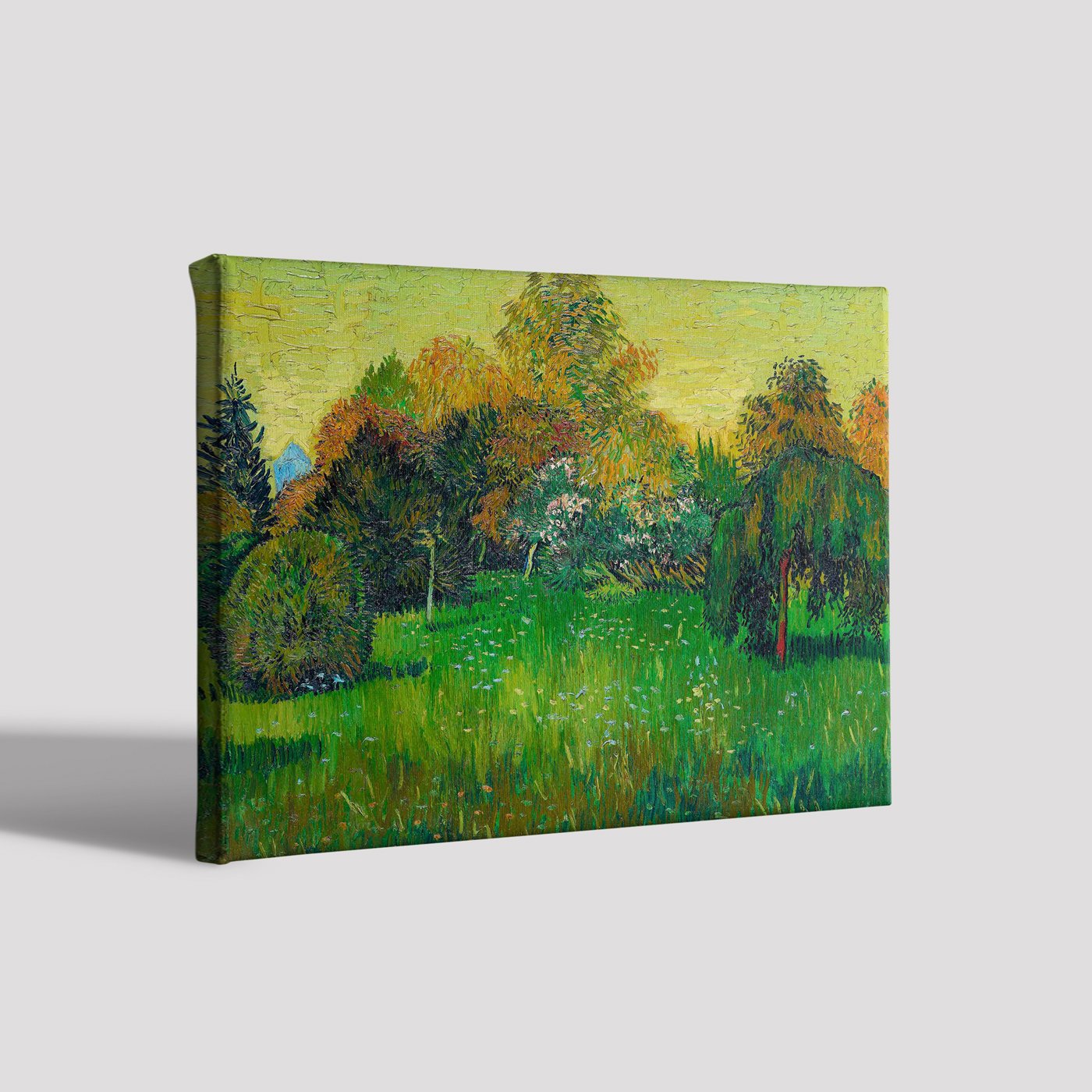 The Poet's Garden Painting By Van Gogh Painting - Meri Deewar 4 :5 Vertical Premium Wall Art Canvas by MeriDeewar