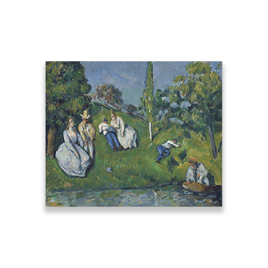 The Pond Painting - Meri Deewar 6 : 5 Horizontal Premium Wall Art Canvas by MeriDeewar