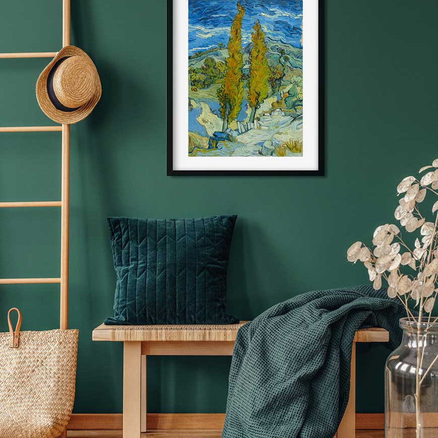 THE POPLARS AT SAINT-RÉMY, 1889 Van gogh Painting 3 : 4 Vertical Premium Wall Art Canvas by MeriDeewar