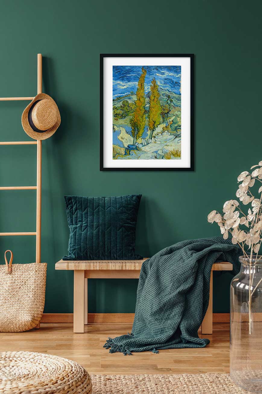THE POPLARS AT SAINT-RÉMY, 1889 Van gogh Painting 3 : 4 Vertical Premium Wall Art Canvas by MeriDeewar