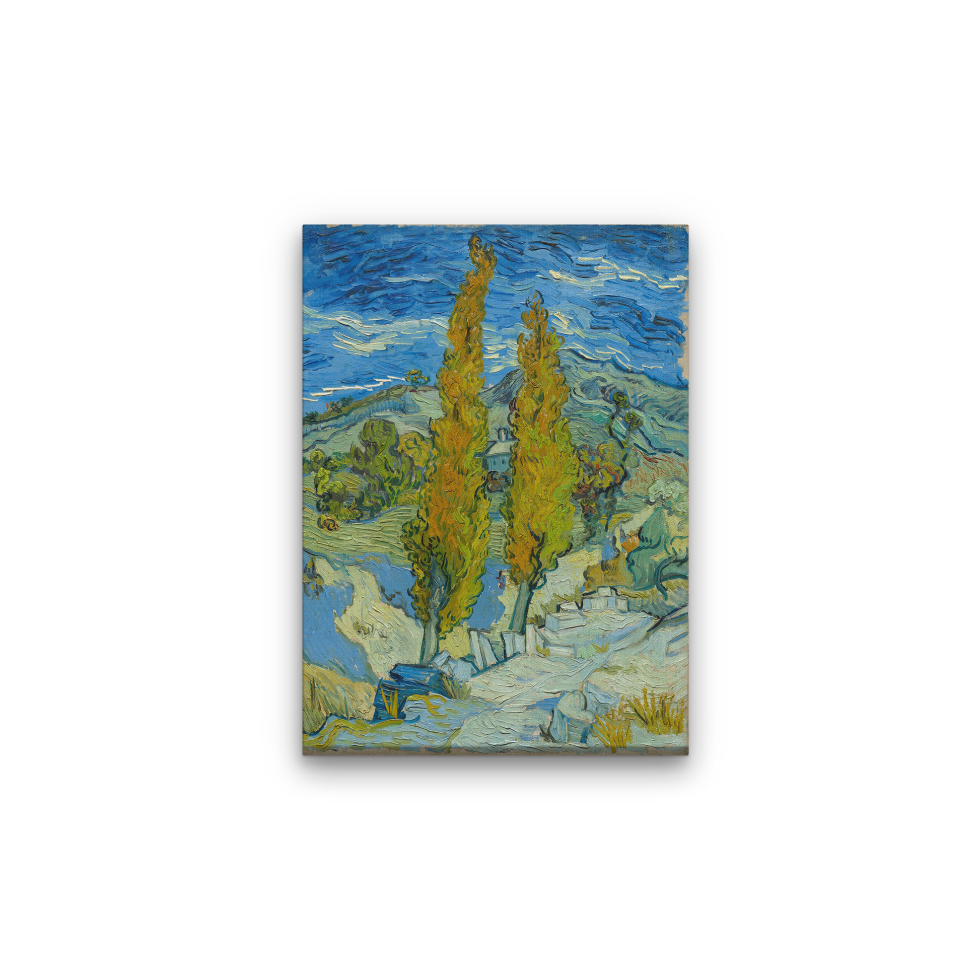 THE POPLARS AT SAINT-RÉMY, 1889 Van gogh Painting 3 : 4 Vertical Premium Wall Art Canvas by MeriDeewar
