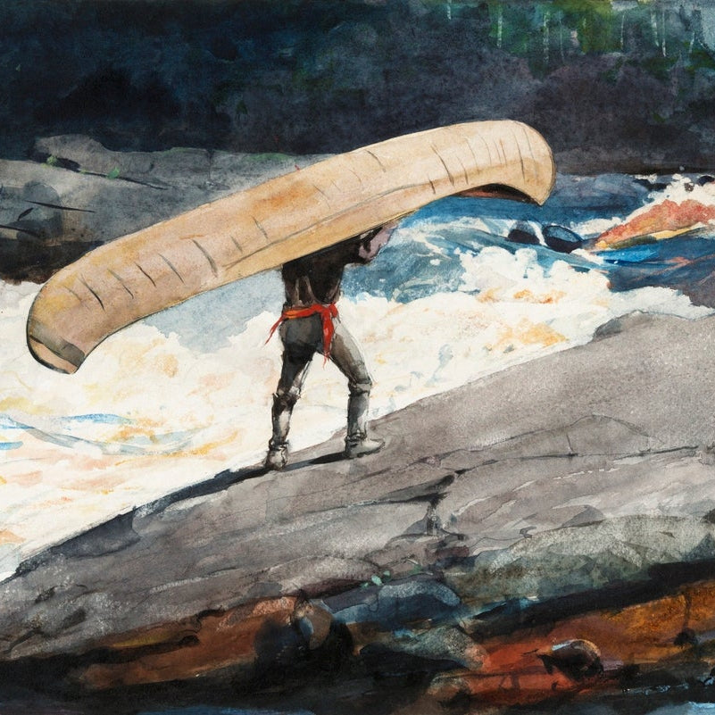 The Portage painting - Meri Deewar 3 : 2 Horizontal Premium Wall Art Canvas by MeriDeewar