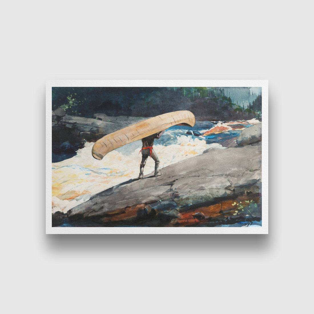 The Portage painting - Meri Deewar 3 : 2 Horizontal Premium Wall Art Canvas by MeriDeewar