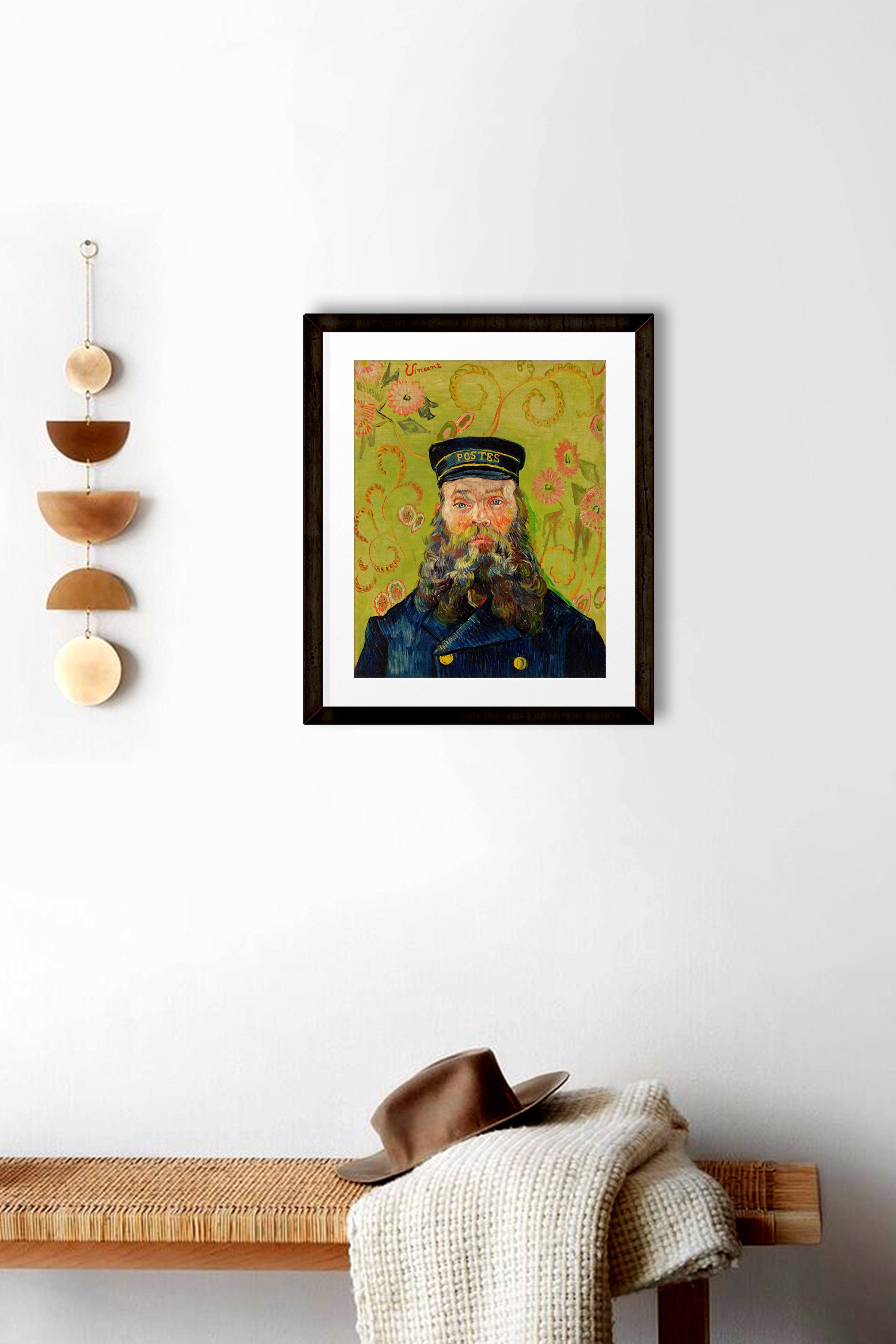 The Postman Painting By Van Gogh - Meri Deewar 4 :5 Vertical Premium Wall Art Canvas by MeriDeewar