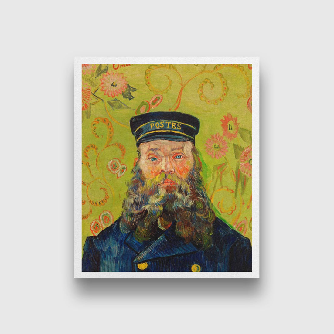 The Postman Painting By Van Gogh - Meri Deewar 4 :5 Vertical Premium Wall Art Canvas by MeriDeewar