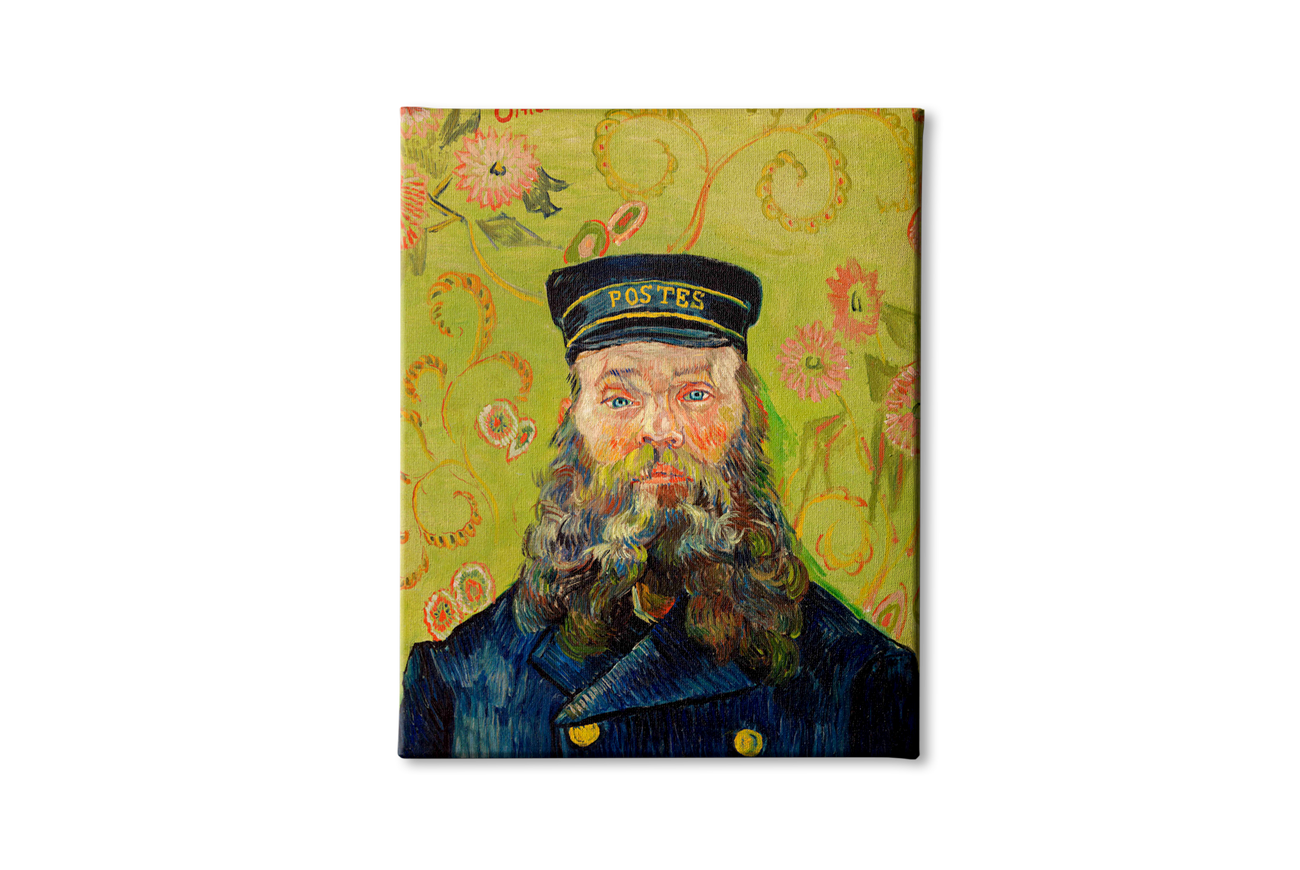 The Postman Painting By Van Gogh - Meri Deewar 4 :5 Vertical Premium Wall Art Canvas by MeriDeewar