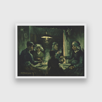 The Potato Eaters Painting 2 : 1 Horizontal Premium Wall Art Canvas by MeriDeewar