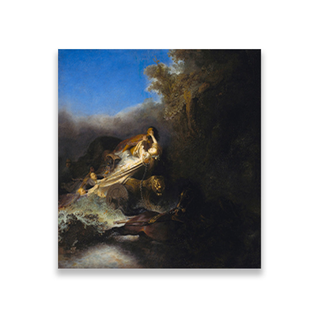 The Rape of Proserpine Painting - Meri Deewar 1 : 1 Square Premium Wall Art Canvas by MeriDeewar