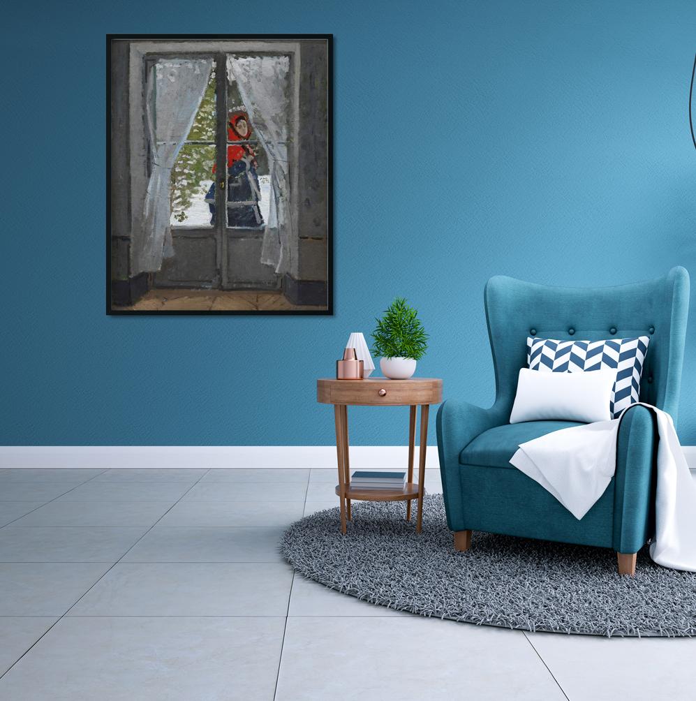 The Red Kerchief Painting - Meri Deewar 4 :5 Vertical Premium Wall Art Canvas by MeriDeewar