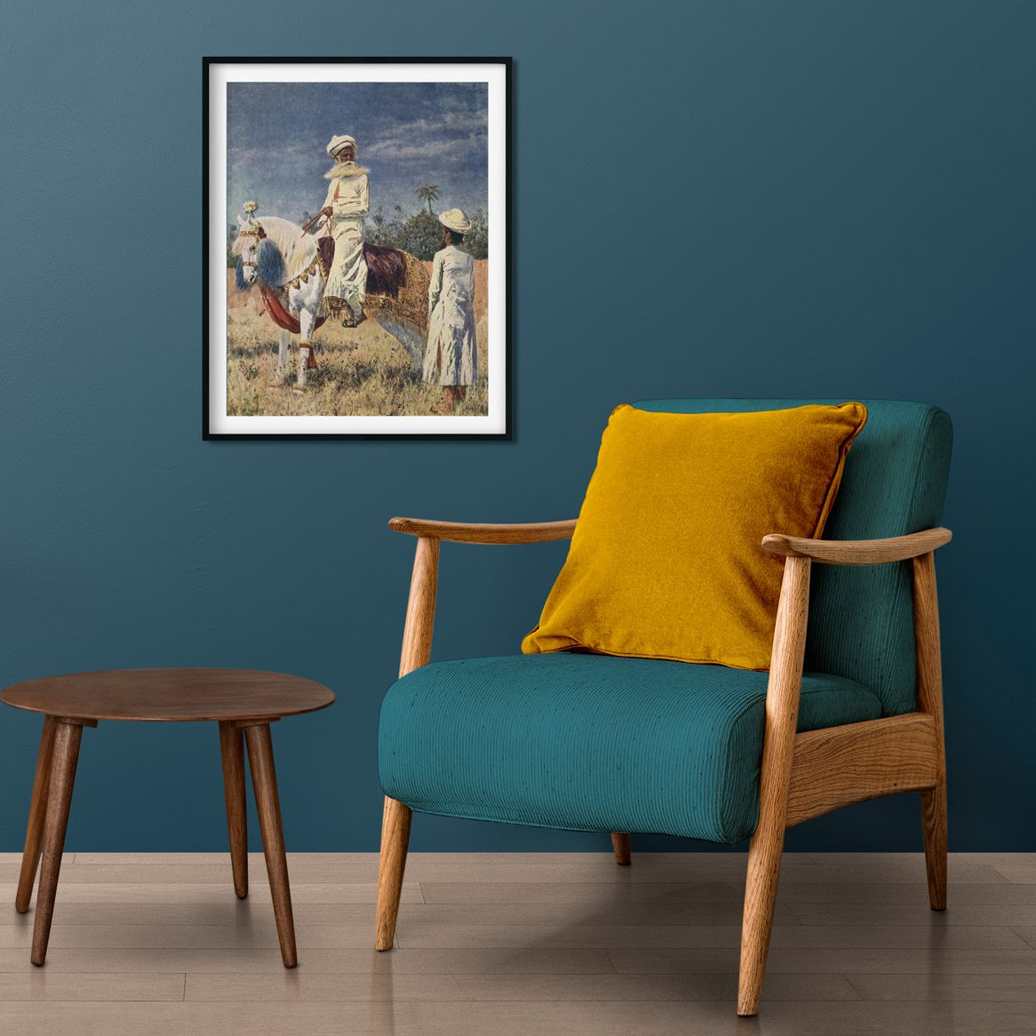the rider in jaipur Painting - Meri Deewar 4 :5 Vertical Premium Wall Art Canvas by MeriDeewar