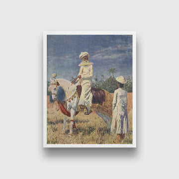 the rider in jaipur Painting - Meri Deewar 4 :5 Vertical Premium Wall Art Canvas by MeriDeewar