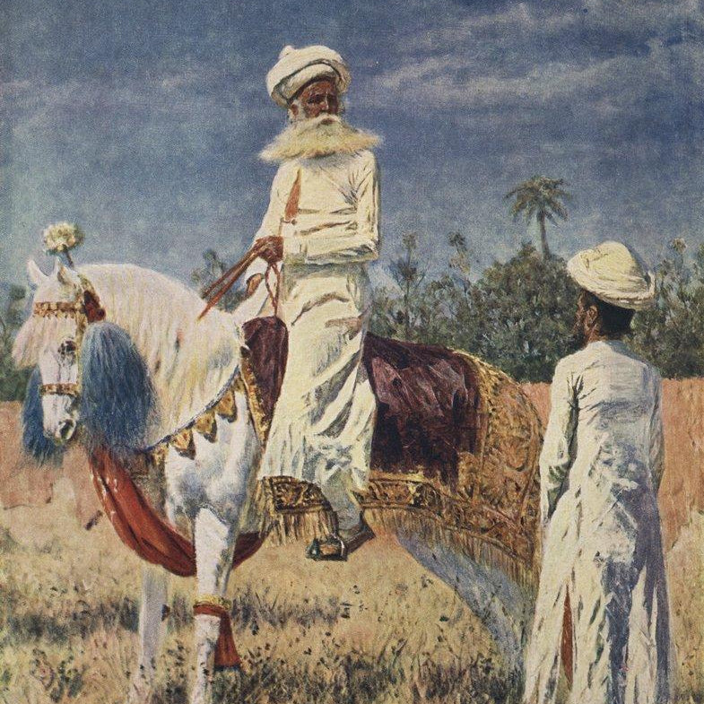 the rider in jaipur Painting - Meri Deewar 4 :5 Vertical Premium Wall Art Canvas by MeriDeewar