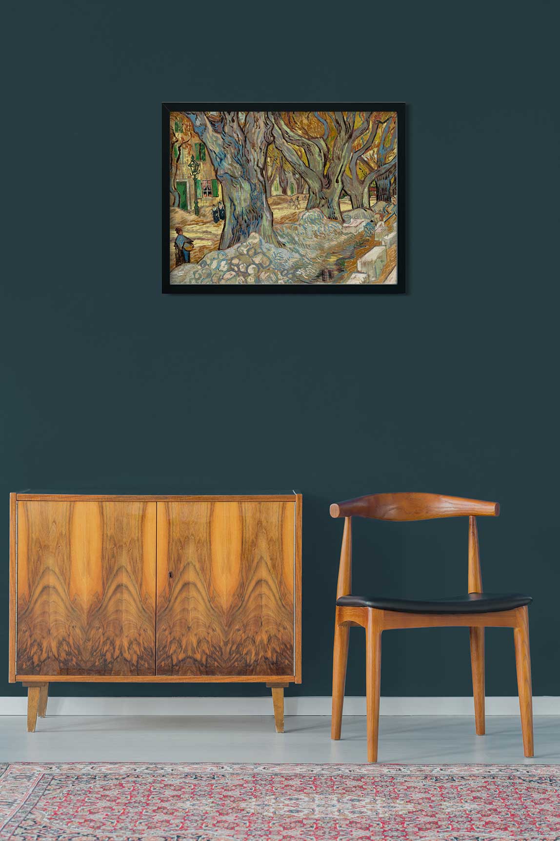 The Road Menders- Van Gogh 5 : 4 Horizontal Premium Wall Art Canvas by MeriDeewar