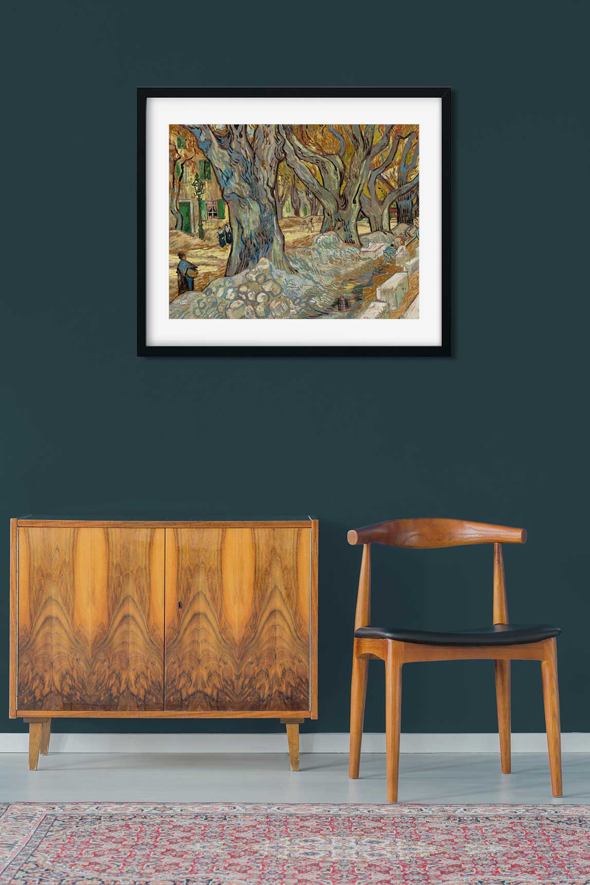 The Road Menders- Van Gogh 5 : 4 Horizontal Premium Wall Art Canvas by MeriDeewar