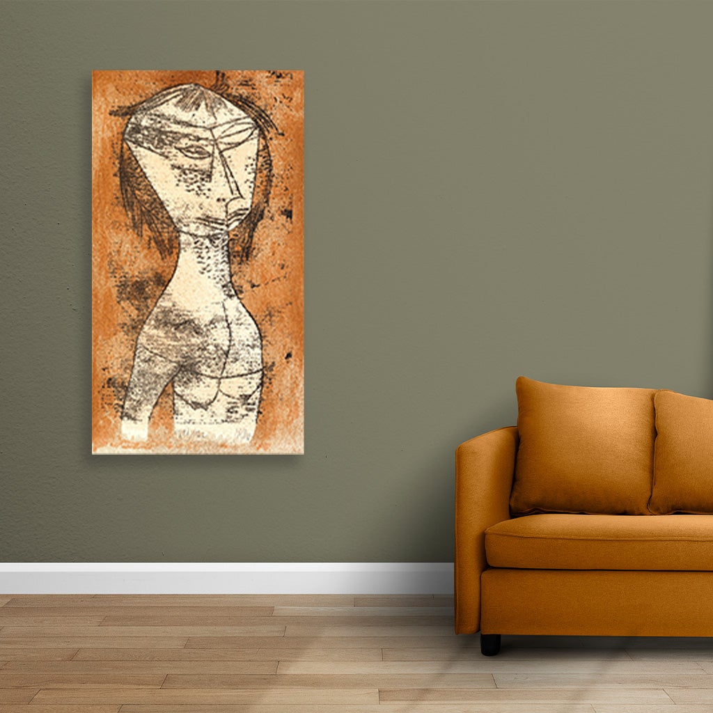 The Saint of the Inner Light painting - Meri Deewar 1 : 2 Vertical Premium Wall Art Canvas by MeriDeewar