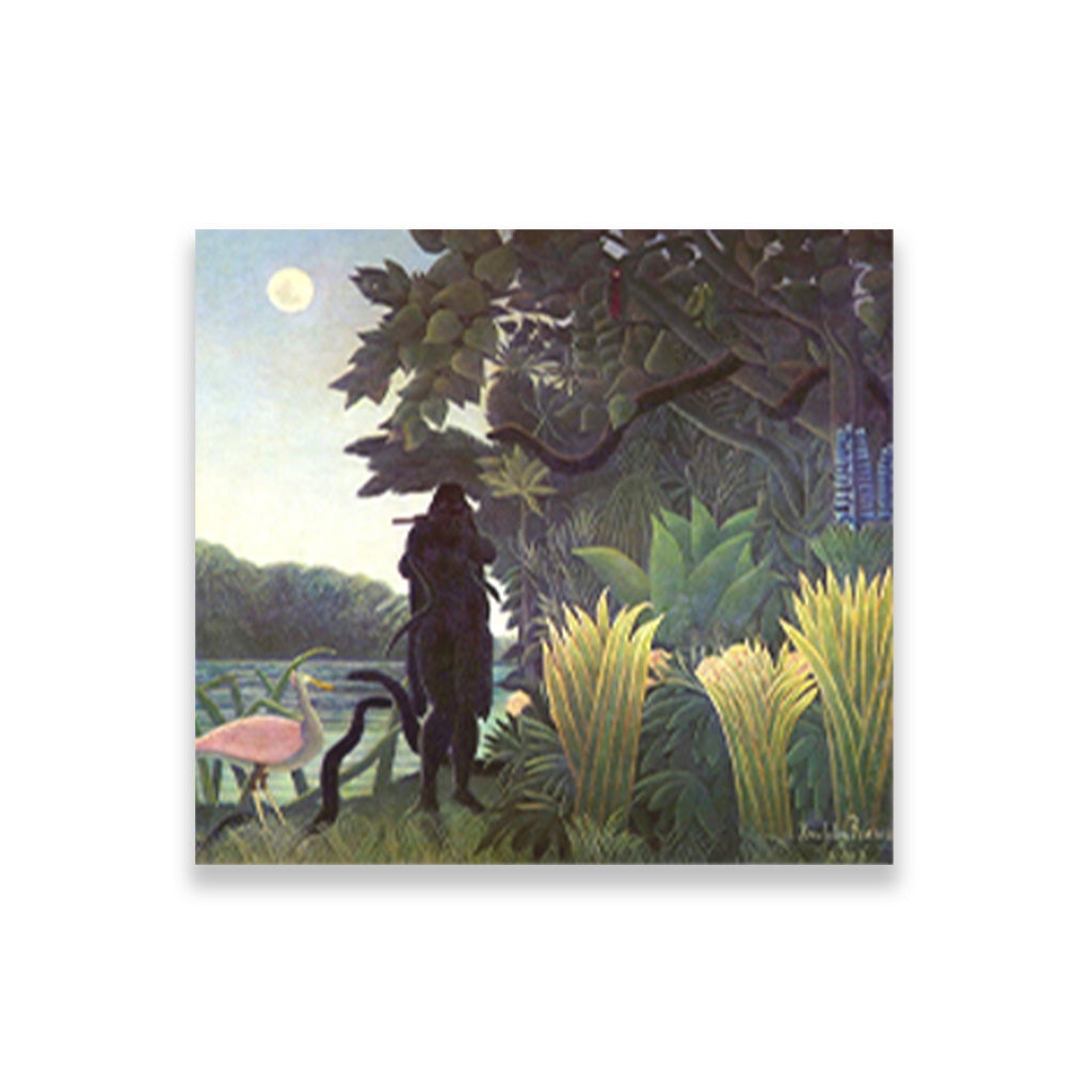 The Snake Charmer famous painting - Meri Deewar 1 : 1 Square Premium Wall Art Canvas by MeriDeewar