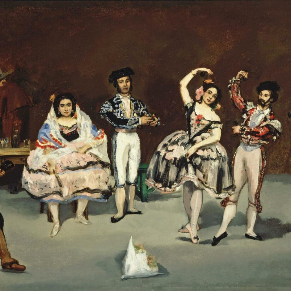 The Spanish Ballet Painting - Meri Deewar 3 : 2 Horizontal Premium Wall Art Canvas by MeriDeewar