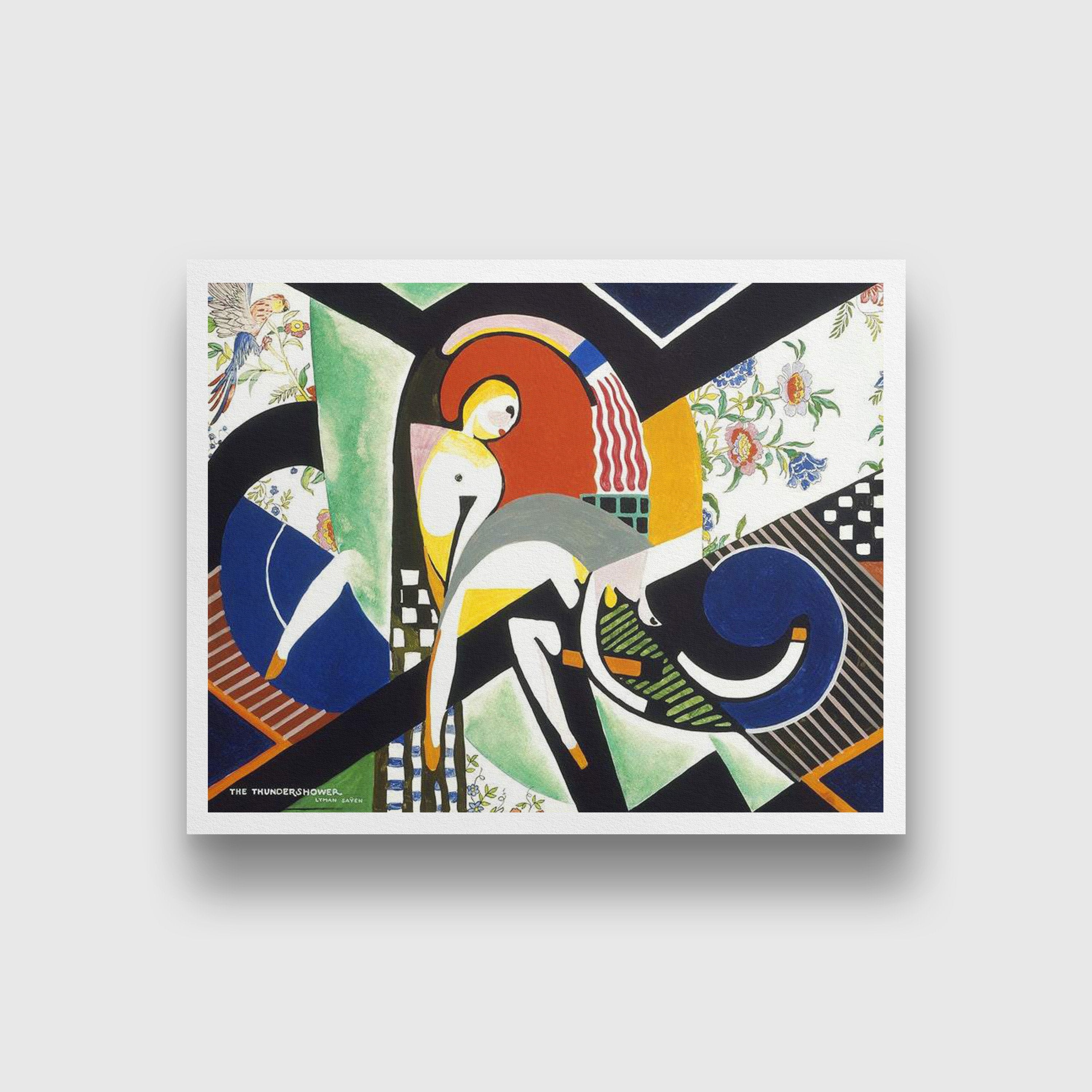 The Thundershower Painting - MeriDeewar 4 :5 Vertical Premium Wall Art Canvas by MeriDeewar