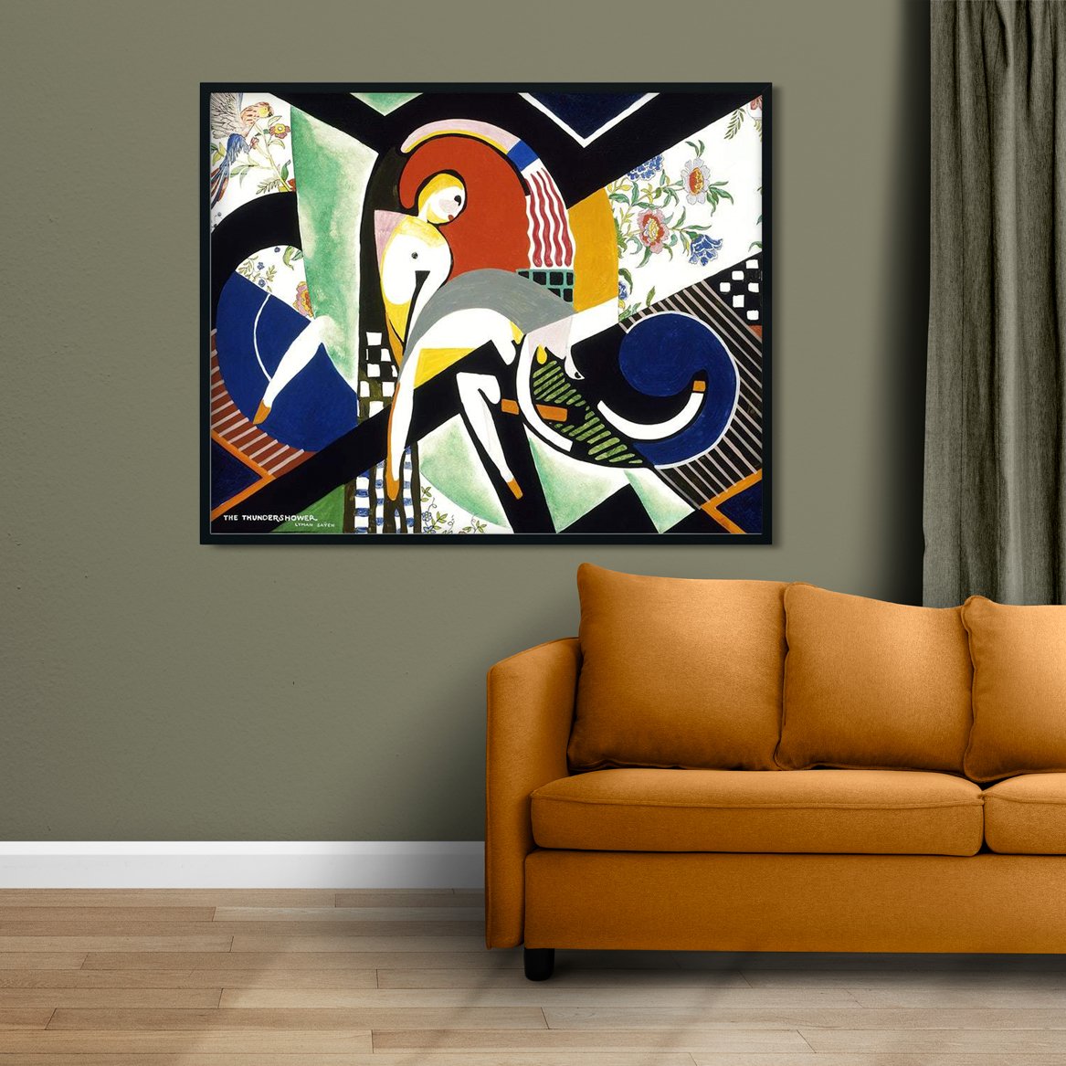 The Thundershower Painting - MeriDeewar 4 :5 Vertical Premium Wall Art Canvas by MeriDeewar