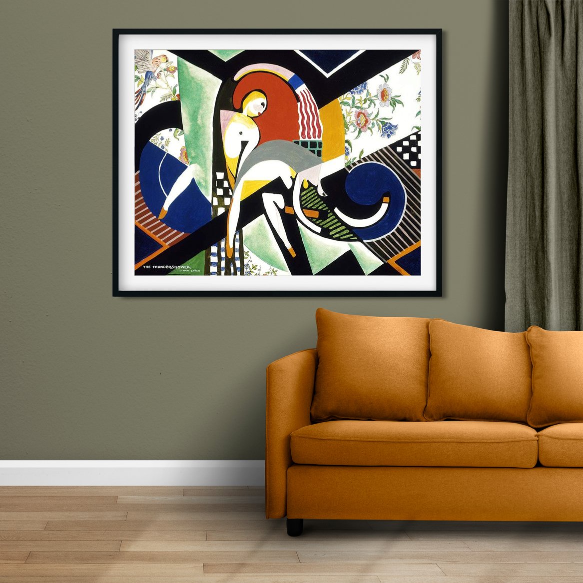 The Thundershower Painting - MeriDeewar 4 :5 Vertical Premium Wall Art Canvas by MeriDeewar