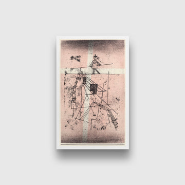 The Tight Rope Walker painting - Meri Deewar 2 : 3 Vertical Premium Wall Art Canvas by MeriDeewar