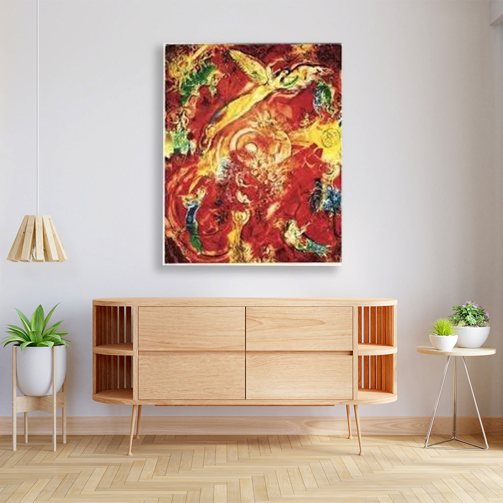 The Triumph of Music Painting - Meri Deewar 4 :5 Vertical Premium Wall Art Canvas by MeriDeewar